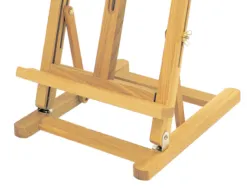 Chevalet de table liderpapel en bois de pin vernis 80x27,50x30 cm certifie fsc