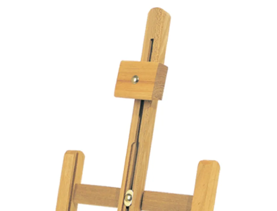Chevalet de table liderpapel en bois de pin vernis 80x27,50x30 cm certifie fsc