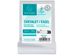 Chevalet exacompta support d'objet acrylique taille m coloris cristal