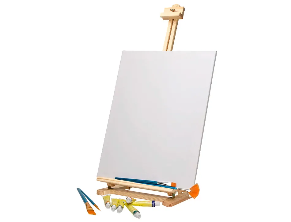 Chevalet peinture liderpapel de table bois fsc 80x27,5x30 cm