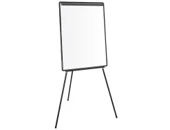 Chevalet q-connect économique fond mélaminé tableau effaçable sec 70x100cm auget barette pivotante hauteur maximum 2m