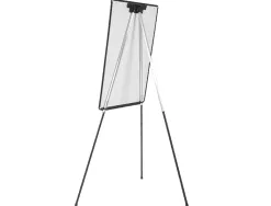 Chevalet q-connect économique fond mélaminé tableau effaçable sec 70x100cm auget barette pivotante hauteur maximum 2m