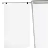 Chevalet q-connect extensions latérales surface mélaminée effaçable 70x100cm cadre aluminium auget porte-marqueurs