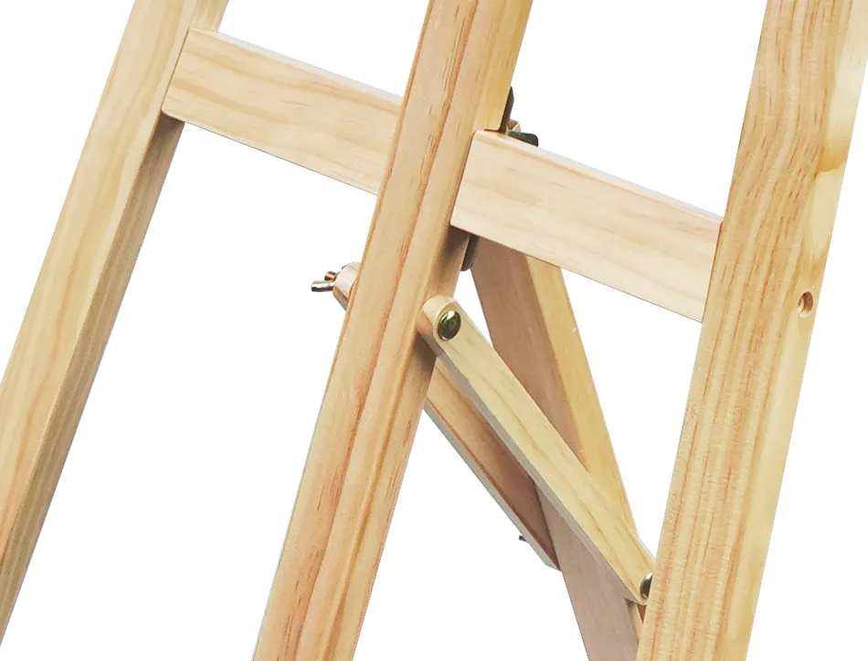 Chevalet sur pied liderpapel en bois de pin vernis 60x150x60 cm certifie fsc