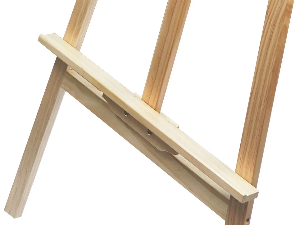 Chevalet sur pied liderpapel en bois de pin vernis 60x150x60 cm certifie fsc