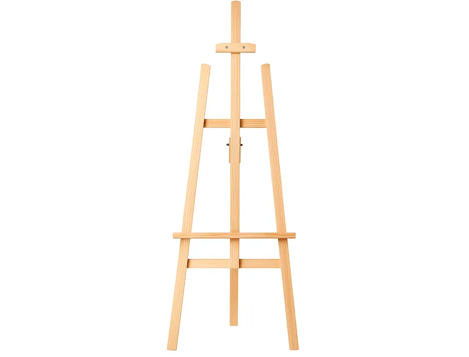 Chevalet sur pied liderpapel en bois de pin vernis 60x150x60 cm certifie fsc