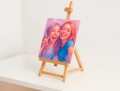 Chevalet sur table liderpapel en bois de hetre vernis 47x38x31 cm certifie fsc