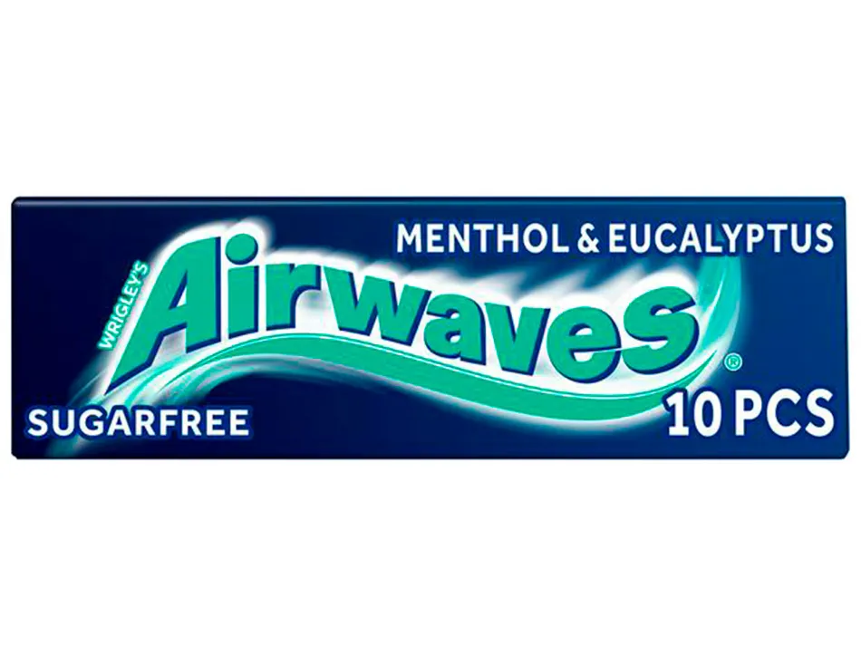 Chewing-gum airwaves menthe/eucalyptus 10 dragées