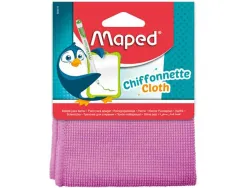 Chiffonette maped microfibre pour ardoise coloris bleu en blister
