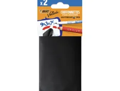 Chiffonette velleda pour ardoises feurtes effacable a sec coloris noir lot 2 unites