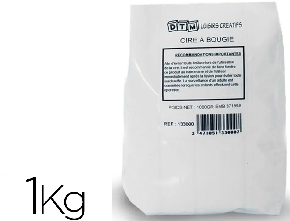 Cire à bougie graine créative préparation sachet 1kg