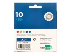 Cire cacheter liderpapel sceau inclus coloris assortis - boite de 10 batons de 12g