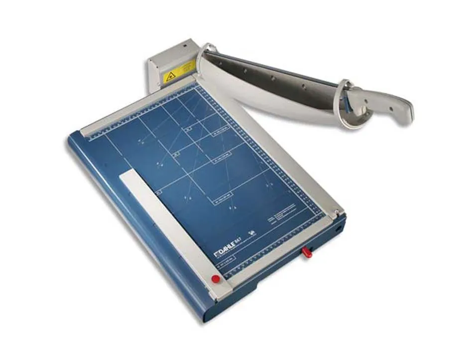 Cisaille dahle 867 format a3 capacité coupe 35f longueur coupe 460mm automatique acier solingen table métallique