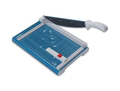 Cisaille dahle 533 format a4 capacité coupe 15f pression manuelle lame acier longueur coupe 340mm 565x20x78mm