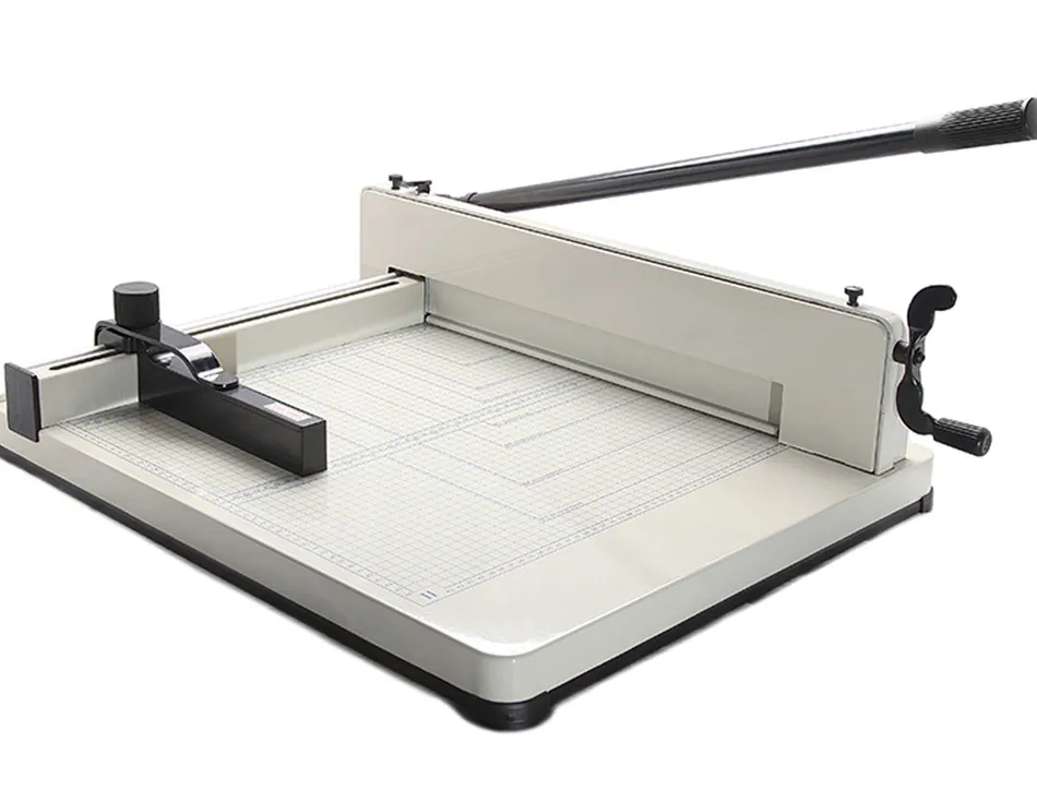 Cisaille q-connect kf14297 manuelle professionnelle longueur coupe 430mm capacite 400 feuilles