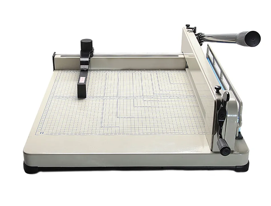 Cisaille q-connect kf14297 manuelle professionnelle longueur coupe 430mm capacite 400 feuilles