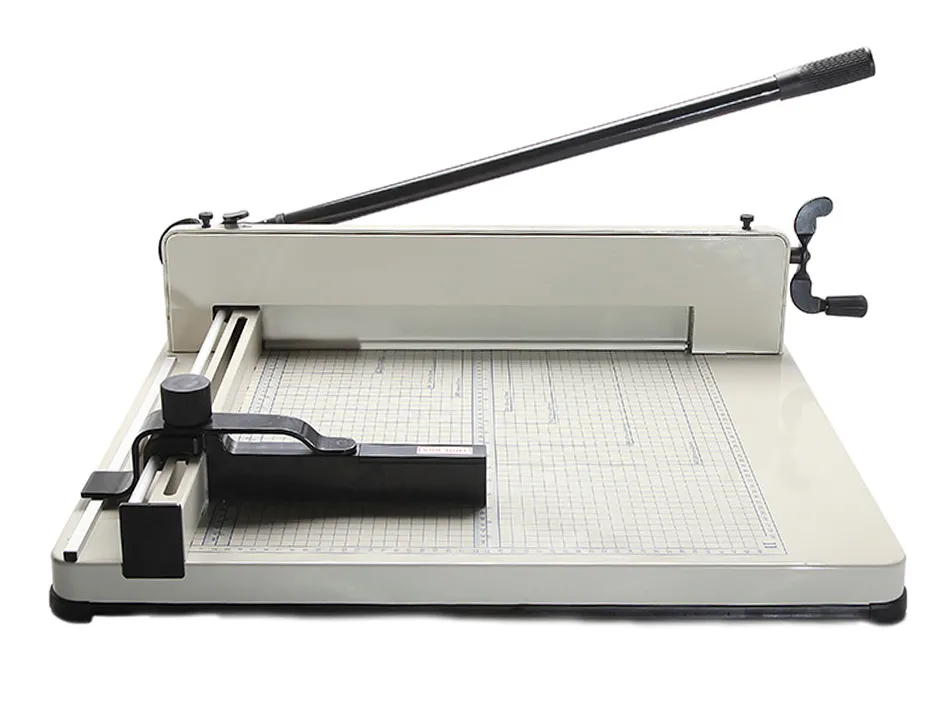 Cisaille q-connect kf14297 manuelle professionnelle longueur coupe 430mm capacite 400 feuilles