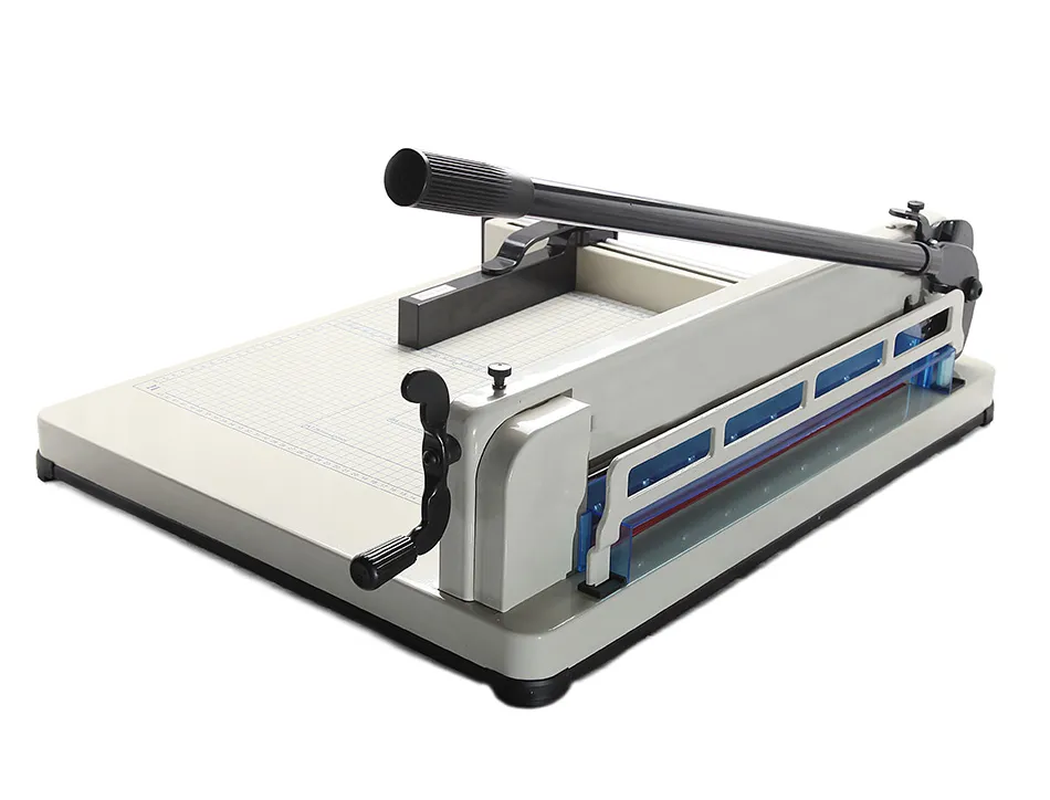 Cisaille q-connect kf14297 manuelle professionnelle longueur coupe 430mm capacite 400 feuilles