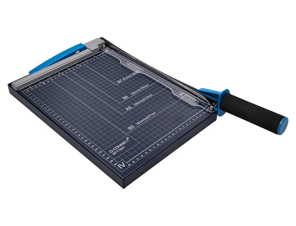 Cisaille q-connect métal format a4 capacité coupe 10f pression manuelle 60x300x350mm