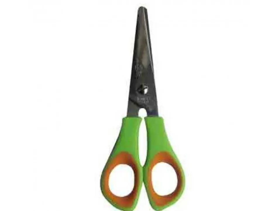 Ciseau scolaire faibo bi matiere bouts ronds lame inox traite 14cm