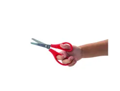 Ciseau scolaire faibo droitier anneaux asymetriques bouts ronds 13.5cm