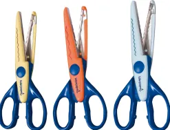 Ciseaux à cranter liderpapel 3 types de coupe zig-zag/petite onde/grande onde 16cm