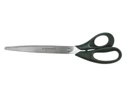 Ciseaux bureau q-connect économique droitier lames inox 250mm branches gainées abs bouts pointus coloris noir