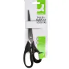 Ciseaux bureau q-connect économique droitier lames inox 210mm branches gainées abs bouts pointus coloris noir