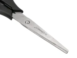 Ciseaux bureau q-connect économique droitier lames inox 170mm branches gainées abs bouts pointus coloris noir