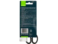 Ciseaux bureau q-connect économique droitier lames inox 170mm branches gainées abs bouts pointus coloris noir