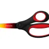 Ciseaux enfant fiskars soft grip ombres 15cm 8+ droitier coloris rouge & jaune