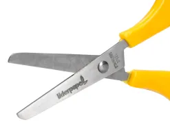 Ciseaux liderpapel 5/8 ans économique lames acier inoxydable pointe arrondie anti-coupe 140mm pochette