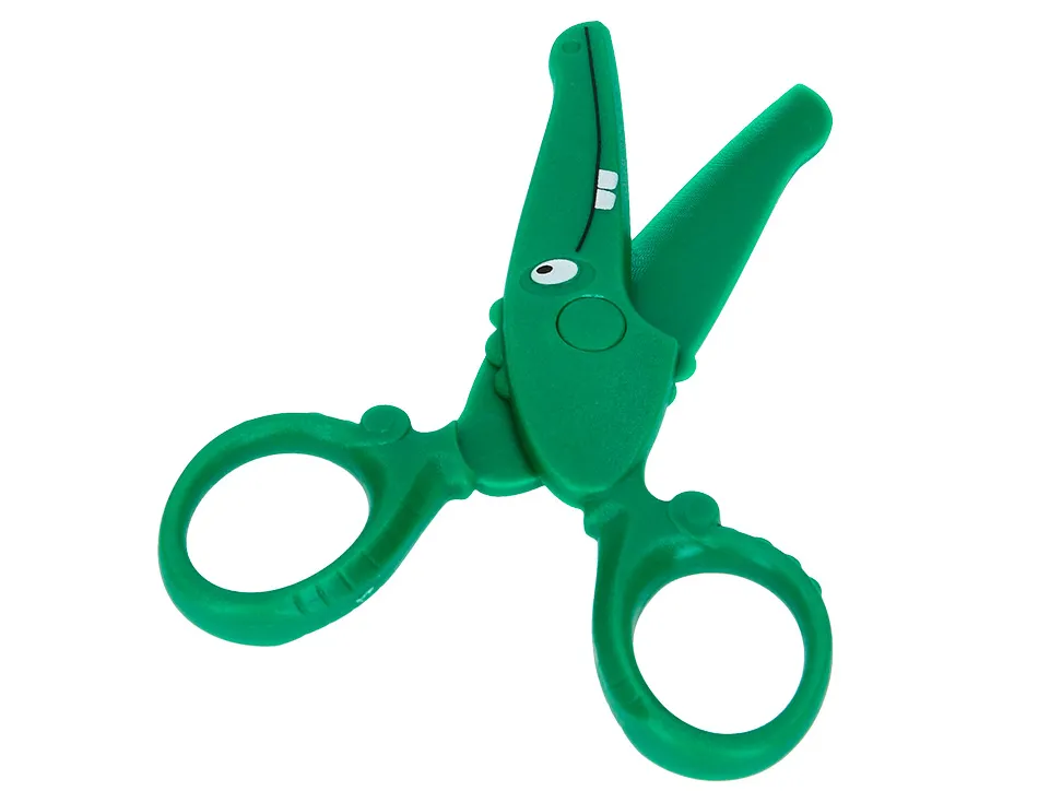 Ciseaux liderpapel 2-5ans lames plastiques bouts ronds ne coupent ni cheveux ni vetements longueur 12cm