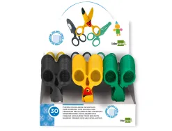 Ciseaux liderpapel 2-5ans lames plastiques bouts ronds ne coupent ni cheveux ni vetements longueur 12cm