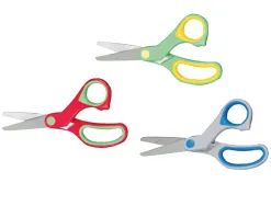 Ciseaux liderpapel asymétrique pointe arrondie anti-coupe manche ergonomique 135mm