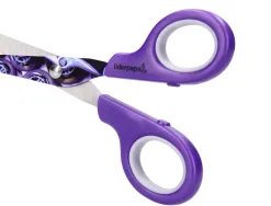 Ciseaux liderpapel décor 5/8 ans lames acier inoxydable décorées pointe arrondie anti-coupe 160mm
