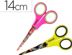 Ciseaux liderpapel décor 5/8 ans lames acier inoxydable décorées pointe arrondie anti-coupe 140mm
