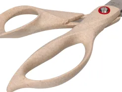 Ciseaux liderpapel en acier inoxydable anneaux en matiere naturelle eco 8" 21.5 cm en blister