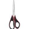Ciseaux maped advanced gel acier inoxydable 210mm bouts pointus asymétrique poignées gel soft coloris rouge/noir