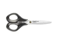 Ciseaux maped advanced gel acier inoxydable 210mm bouts pointus asymétrique poignées gel soft coloris rouge/noir