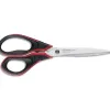 Ciseaux maped advanced gel lames acier inoxydable 170mm bouts pointus coloris rouge/noir