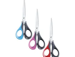 Ciseaux maped sensoft 16cm anneaux souples coloris assortis blister carton