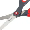 Ciseaux scotch précision 200mm lames acier inoxydable anneaux matière antidérapante bicolore rouge/gris garantie à vie