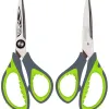 Ciseaux wonday tribal 13cm lames acier inox bouts ronds anneaux asymetriques