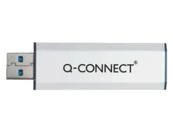 Clé usb q-connect 3.0 128gb lecture 50mb/s écriture 10-15mb/s rétractable interface superspeed 3.0