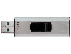 Clé usb q-connect 3.0 128gb lecture 50mb/s écriture 10-15mb/s rétractable interface superspeed 3.0