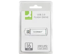 Clé usb q-connect 3.0 16gb lecture175mb/s écriture 60mb/s rétractable interface superspeed 3.0 compatible usb 2.0