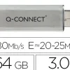Clé usb q-connect 3.0 64gb lecture175mb/s écriture 60mb/s rétractable interface superspeed 3.0 compatible usb 2.0
