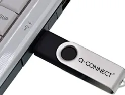 Clé usb q-connect 2.0 4gb vitesse lecture 15mb/s écriture 5mb/s capuchon rotatif