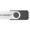 Clé usb q-connect 2.0 8gb vitesse lecture 15mb/s écriture 5mb/s capuchon rotatif